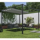 PERGOLA NATERIAL HORALI STEEL 300X300 ZLOŽLJIVA STREHA
