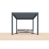 BIOKLIMATKS MOTORIZIRANA PERGOLA MS VISCOM 286 X 286 CM, TEMNO SIVA