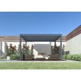 BIOKLIMATSKA MOTOTRIZIRANA PERGOLA MS VISCOM 400 X 286 CM, TEMNO SIVA