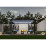 BIOKLIMATSKA MOTOTRIZIRANA PERGOLA MS VISCOM 400 X 286 CM, TEMNO SIVA