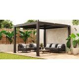 PERGOLA NATERIAL CLIMA BIOKLIMATSKA ALU 313X358 TEMNO SIVA
