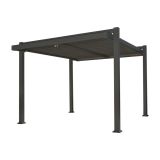 PERGOLA PERSEA EASY FULL ALU MODULARNA STREHA 320X360 TEMNO SIVA