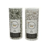 PERLE DECORIS BELE/SREBRNE BARVE 9 M SORT