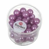 PERLE RAYHER PERLE VOŠČENE, 8 MM VIJOLIČNE, 62 KOSOV