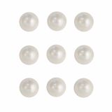 PERLE RAYHER POLPERLE, BELE, 3 MM SAMOLEPILNE, 120 KOSOV