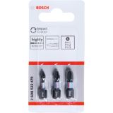 VIJAČNI NASTAVEK KRIŽNI BOSCH PH 25 MM 3 KOS IMPACT CONTROL