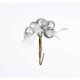 DEKORACIJA GLOSSTYLE PIK ZLATI/SREBRNI 12 CM SORTIRANO