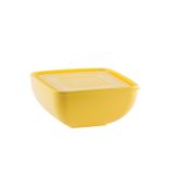 PIKNIK PROGRAM UCSAN PLASTIK SKLEDA S POKROVOM 2.5 L KVADRATNA RUMENE BARVE