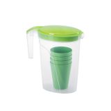 PIKNIK PROGRAM UCSAN PLASTIK PIKNIK SET VRČ 2 L + 4 KOZARCI 285 ML ZELEN
