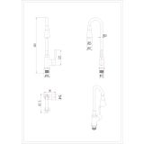 PIPA KUHINJSKA INTER CERAMIC HAVANA CINK/MEDENINA KROM/SIVA