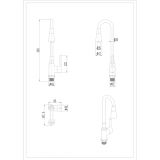 PIPA KUHINJSKA INTER CERAMIC HAVANA CINK/MEDENINA KROM/SIVA