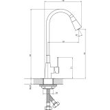 PIPA KUHINJSKA INTER CERAMIC HAVANA CINK/MEDENINA MAT ČRNA