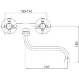 PIPA KUHINJSKA UNITAS STIL STENSKA, "S" IZLIV KROM ZLATA
