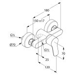 PIPA ZA TUŠ, ARMATURA PURE&EASY ZA TUŠ KLUDI