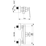 PIPA ZA TUŠ KAD UNITAS ZEN U40 BREZ PRHE IN GIBLJIVE CEVI
