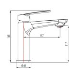 PIPA ZA UMIVALNIK BLITZ EDDY 2201 ČRNA UMIVALNIK WA