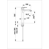 PIPA ZA UMIVALNIK UNITAS ELITE E12 POVIŠANA ZGORNJI DEL SIFONA