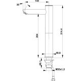 PIPA ZA UMIVALNIK UNITAS ZA UMIVALNIK FRESH N11 POVIŠANA 9V