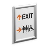 PISARNIŠKI PRIPOMOČKI DURABLE SNAP ALUMINIJAST OKVIR A4 SREBRN