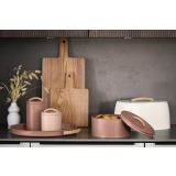 PLADENJ SERVIRNI, KOVINA / KAVČUKOVEC,  MOCHA   43,5X37X3 CM