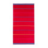 BRISAČA SVILANIT PLAŽNA MUTICOLOUR LINES RDEČA 90X180 CM