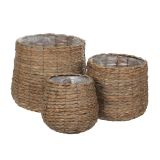 AVALON KOŠARA OKROGLA SVETLO RJAVA - H21XD18CM