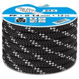 VEČNAMENSKA VRV DÖRNER + HELMER VRV POLIPROPILEN ČRNA/BELA 14 MM 12 M