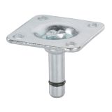 POHIŠTVENO KOLO DÖRNER + HELMER PLOŠČA 29X29 MM ZATIČ 8MM ZAV=2KOS