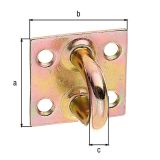 NARBA ALBERTS PLOŠČICA Z OČESOM 37X37MM