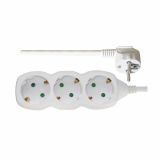 PODALJŠEK EMOS 3 ŠUKO VTIČNICE 1.5M H05VV-F 3G1.0 PVC BELI