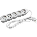 PODALJŠEK ENTAC 5 SCHUKO VTIČNIC 1.5M BEL