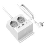 PODALJŠEK- PRENAP.ZAŠČITA WELL EXTS-2S2M-USBC3W, 2XUSB 1XUSB-C, 2X VTIČNICA