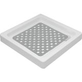 TENDANCE PODLOGA ZA KAD Z LUKNJICAMI 50 X 50 CM, PROZORNO SIVA