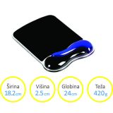 PODLOGA ZA MIŠKO KENSINGTON GEL MODRO-ČRNA 62401