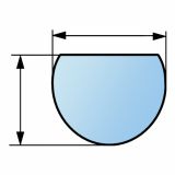 PODLOŽNA PLOŠČA LIENBACHER OKROGLA 1200X1050 MM STEKLENA