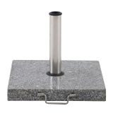 PODSTAVEK ZA SENČNIK KVADRATNO 30KG 45X45X36 NERJAVEČE JEKLO, SIVA