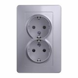 PODOMETNA VTIČNICA ART VARNOSTNA DVOJNA, ART 100 SREBRNA, VIJAČNA