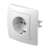 PODOMETNA VTIČNICA EKONOMIK VARNOSTNA BELA, VIJAČNA