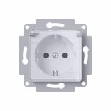 PODOMETNA VTIČNICA MIKRO VARNOSTNA S POKROVČKOM BELA, VIJAČNA