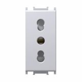 PODOMETNA VTIČNICA MODUL ITALIJANSKA BELA, VIJAČNA, 1M, BOK