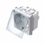 PODOMETNA VTIČNICA MODUL VARNOSTNA S PROZOR.POKROV BELA, VIJAČNA, 2M, BOK