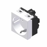 PODOMETNA VTIČNICA MODYS VARNOSTNA Z ZAŠČI IN POKR BELA, VIJAČNA, 2M, BOK