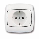 PODOMETNA VTIČNICA OMEGA VARNOSTNA BELA, VIJAČNA