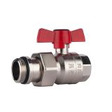 PODOMETNI KROGELNI VENTIL KOVINA KROGELNI VENTIL KV 2184MR RDEČ