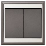 PODOMETNO STIKALO LUNE 2X MENJALNO ANTRACIT