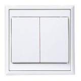 PODOMETNO STIKALO LUNE 2X MENJALNO, BELO