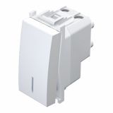 PODOMETNO STIKALO MODUL DVOPOLNO 16AX BELO, IN, 1M, BREZ TLIVKE