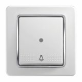 PODOMETNO TIPKALO EKONOMIK NAVADNO 10A, TI 51 BELI DUROPLAS, LUČ,S TLIV