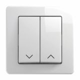 PODOMETNO TIPKALO EKONOMIK ŽALUZIJSKO 10A BELO, NT09, 2TIPKI GOR-DO