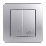 PODOMETNO TIPKALO EKONOMIK ŽALUZIJSKO 10A SREB, NT09, 2TIPKI GOR-DO